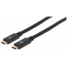Manhattan USB-C kabel, USB 3.1, Gen 1, USB-C Male na USB-C Male, 5 Gbps, 2m, černá