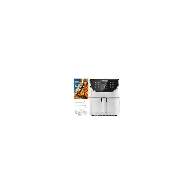 Cosori CP158-AF PREMIUM – 5.5L horkovzdušná fritéza + 5x špíz a gril. rošt, white