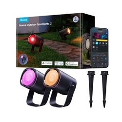 Govee RGBWW Smart zahradní reflektory 750lm 2ks Matter