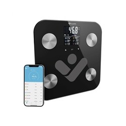 TrueLife FitShape S6 BT - Bioelektrická impedanční bluetooth váha - černá