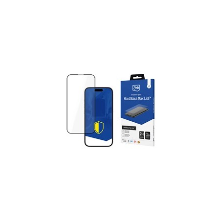 3mk tvrzené sklo HardGlass Max Lite Black pro Apple iPhone 16E/ iPhone 17E