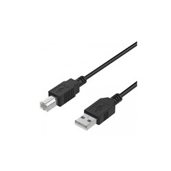 WG Datový kabel USB-A (male) to USB-B (male) / 1,5m / black