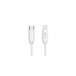 WG - Datový kabel Lightning Mfi na Type-C, 1 metr, 3A, bílá