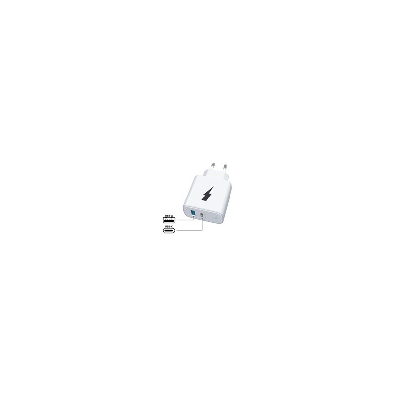WG - Síťová nabíječka 2x USB 38W, 1x USB-C PD 20W + 1x USB-A QC 3.0 18W, bílá