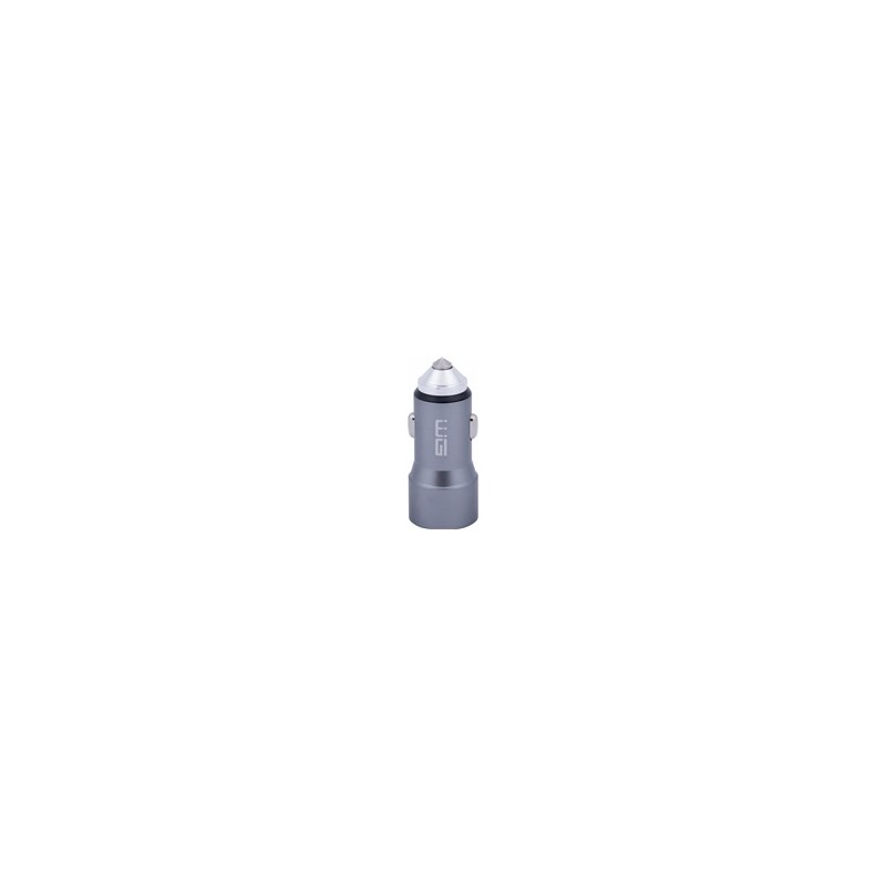 WG - Nabíječka do auta 2x USB 58,5W , 1x USB-C PD 36W + 1x USB-A 22.5W, stříbrná