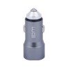 WG - Nabíječka do auta 2x USB 58,5W , 1x USB-C PD 36W + 1x USB-A 22.5W, stříbrná