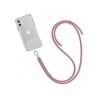 WG - Crossbody lace strap / transparent / soft pink