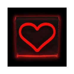 2Kids Toys LED NEON LIGHT lampička Srdce červené