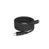 WG - Datový kabel Type-C to Type-C / 1m / 3A / 60W / Magnetický samonavíjecí / nylon braided / black