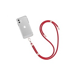WG - Crossbody lace strap/transparent/red