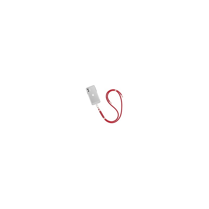 WG - Crossbody lace strap/transparent/red