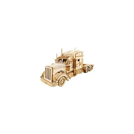 RoboTime dřevěné 3D puzzle Americký tahač