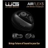 WG - Bluetooth sluchátka WG AirFlex 5, ENC, podpora Qi, černá