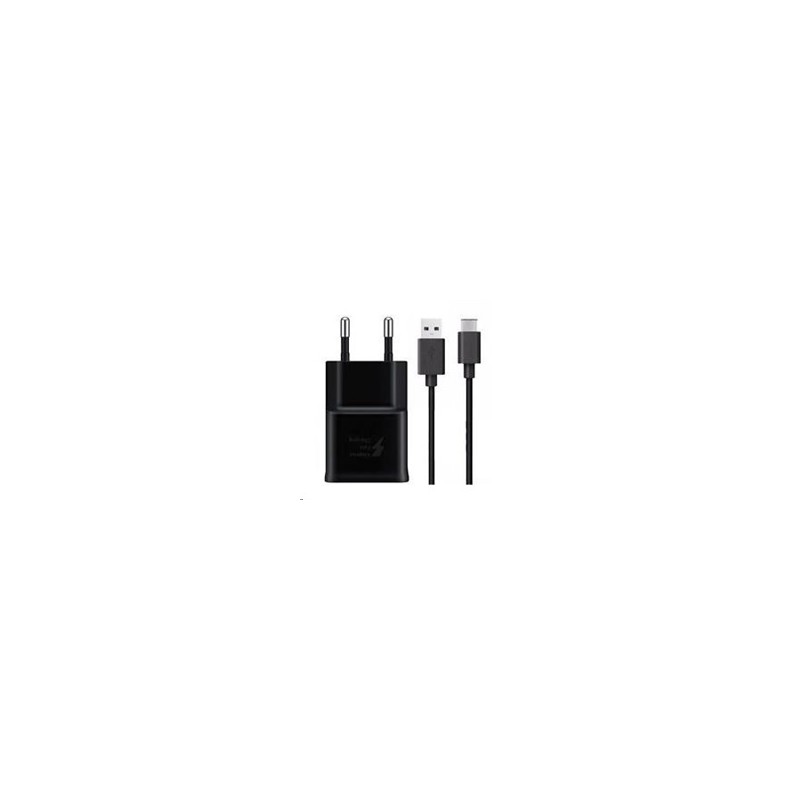 Samsung síťová nabíječka EP-TA200EBE + EP-DG970BBE, USB-C, 15 W, černá - bulk