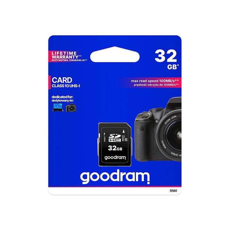 GOODRAM SDHC karta 32GB (R:100/W:10 MB/s) UHS-I Class 10