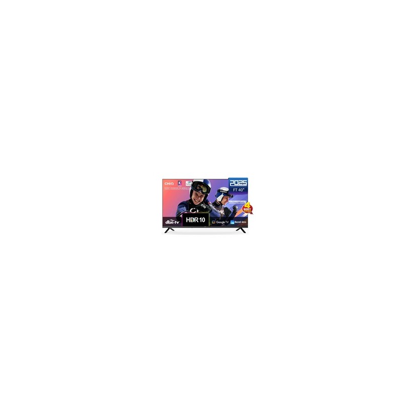 CHiQ L40FT TV 40", FHD, smart, Google TV, dbx-tv, Dolby Audio, Frameless
