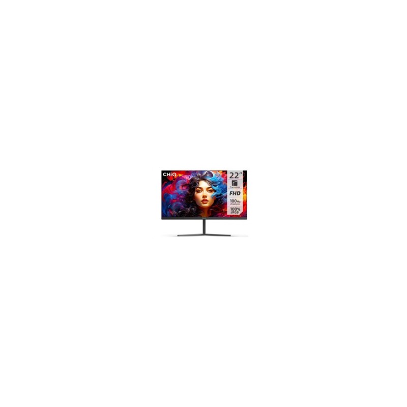 CHiQ 22" UltraSlim monitor 22F650 FHD, 100 Hz, Frameless, černý