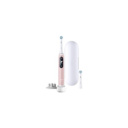 Oral-B iO Series 6s elektrický zubní kartáček, časovač, tlakový senzor, 5 programů, aplikace Oral-B, růžová
