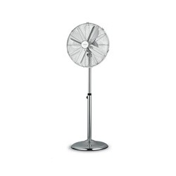 Orava SF-200 X stojanový kovový ventilátor, 3 stupně rychlosti, automatické otáčení, stříbrná
