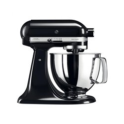KitchenAid Artisan 5KSM125EOB Kuchyňský robot - 10 rychlostí, planetární systém, celokovová konstrukce, lesklá černá
