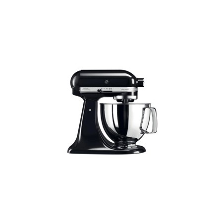 KitchenAid Artisan 5KSM125EOB Kuchyňský robot - 10 rychlostí, planetární systém, celokovová konstrukce, lesklá černá
