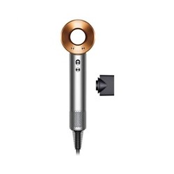 DYSON Supersonic Origin HD07 fén, 1600 W, 3 rychlosti, 4 teploty, koncentrátor, stříbrná/měděná