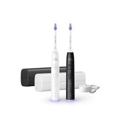 Philips Sonicare 6500 Gentle clean sada elektrických zubních kartáčků, 2 kusy, černá a bílá