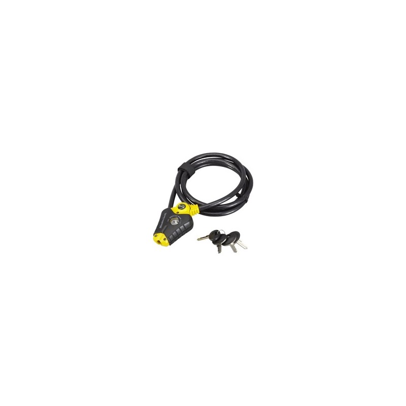 Master Lock Python 8433EURD zkracovací lanový zámek, 10mm, se čtyřmi klíči, ocel, ABS plast