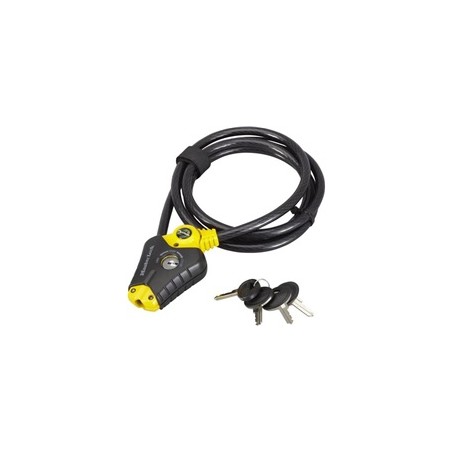 Master Lock Python 8433EURD zkracovací lanový zámek, 10mm, se čtyřmi klíči, ocel, ABS plast