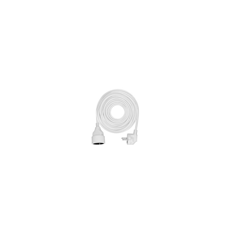 Solight prodlužovací přívod - spojka, 1 zásuvka, 10m, 3 x 1mm2, bílá