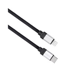 Solight magnetický USB-C/Lightning kabel, USB-C konektor - Lightning konektor, 1m