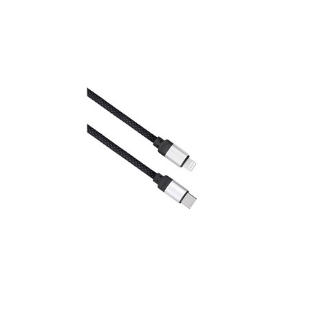 Solight magnetický USB-C/Lightning kabel, USB-C konektor - Lightning konektor, 1m