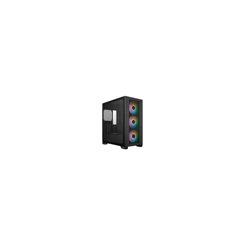 Cooler Master case Elite 301, mATX, Průhledná bočnice, 3x 120mm ARGB Fan, Černá