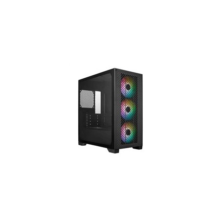 Cooler Master case Elite 301, mATX, Průhledná bočnice, 3x 120mm ARGB Fan, Černá