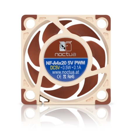 NOCTUA Ventilátor NF-A4x20-5V-PWM, 40mm, hnědá