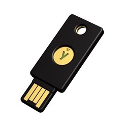 Security Key NFC - USB-A, podporující vícefaktorovou autentizaci (NFC), podpora FIDO2 U2F, voděodolný