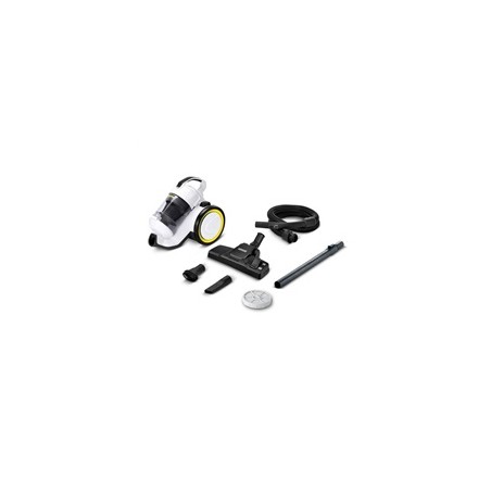Karcher VC 3 podlahový vysavač, 700 W, HEPA filtr, bezsáčkový, 76 dB, prachová nádoba 0,9 l, bílá