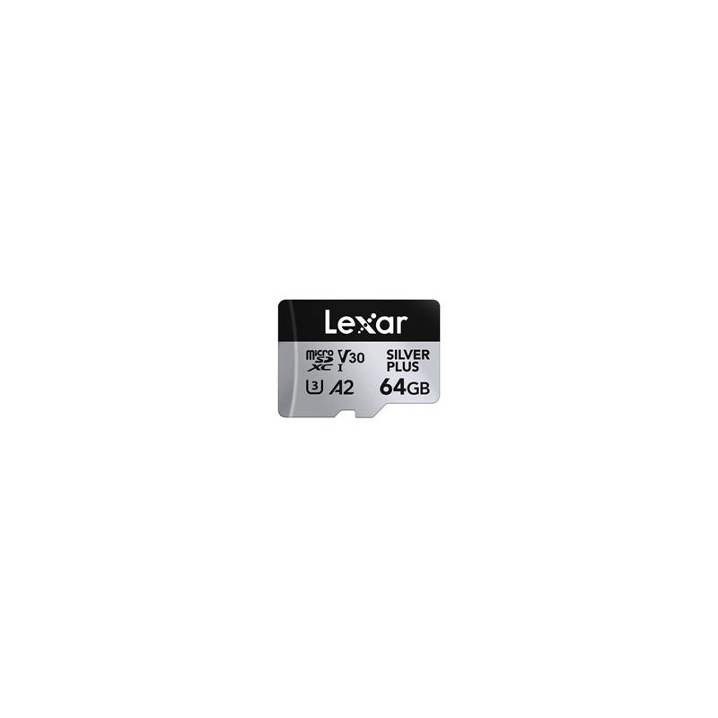 Lexar microSDXC Professional SILVER Plus UHS-I/U3/A2/4K R205/W100 (V30) 64GB