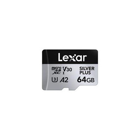 Lexar microSDXC Professional SILVER Plus UHS-I/U3/A2/4K R205/W100 (V30) 64GB