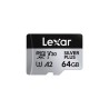 Lexar microSDXC Professional SILVER Plus UHS-I/U3/A2/4K R205/W100 (V30) 64GB