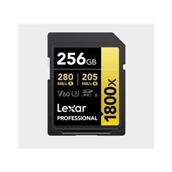 Lexar SDXC Pro 1800x U3 UHS-II R280/W210 (V60) 256GB