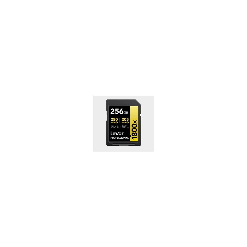Lexar SDXC Pro 1800x U3 UHS-II R280/W210 (V60) 256GB
