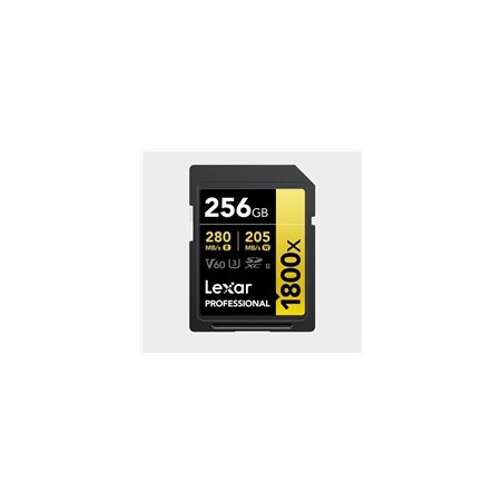 Lexar SDXC Pro 1800x U3 UHS-II R280/W210 (V60) 256GB