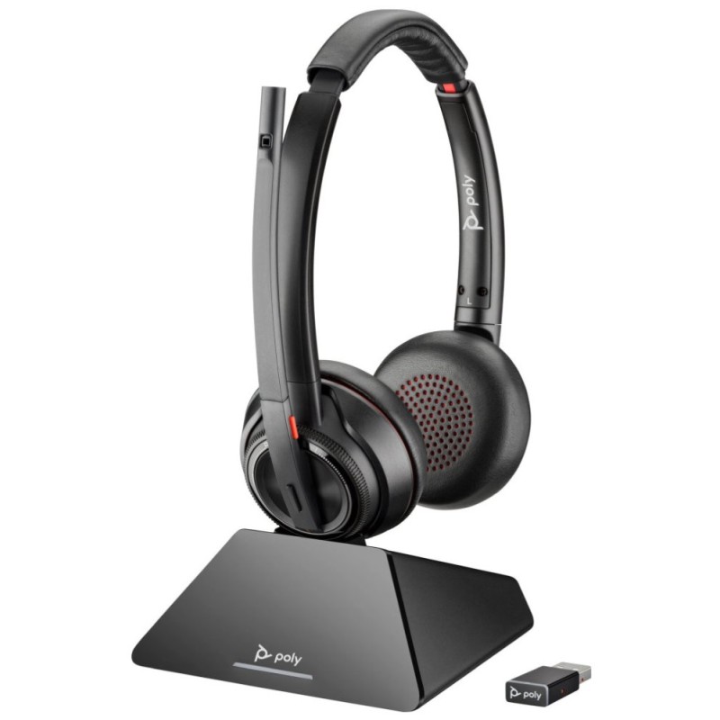 Poly Savi 8220 UC-M náhlavní souprava, DECT, ANC, USB-A, stereo
