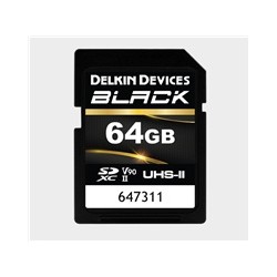 Delkin SDXC BLACK Rugged UHS-II R300/W250 (V90) 64GB (new)