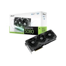 PNY VGA Nvidia GeForce RTX 5080 16GB Triple Fan, RTX 5080, 16GB GDDR7, 3xDP, 1xHDMI