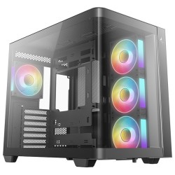 DEEPCOOL Case CG530U 4F, ATX, Průhledná bočnice, 4x120mm ARGB Fan, černá