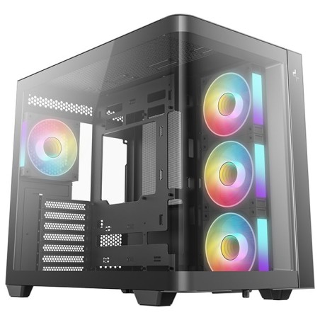 DEEPCOOL Case CG530U 4F, ATX, Průhledná bočnice, 4x120mm ARGB Fan, černá