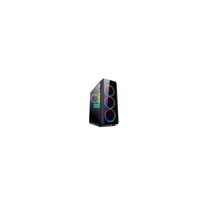 VeinX case Mars MAR01A Mid Tower, bez zdroje, 3xUSB, průhledná bočnice, 4xARGB Fan 120mm, černá
