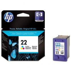 HP 22 Tri-color Ink Cart, 5 ml, C9352AE (165 pages)